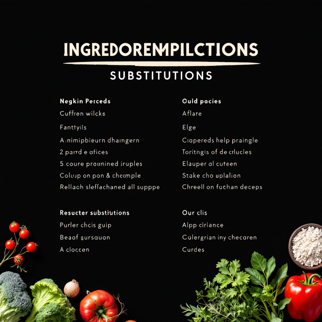 Ingredient Substitutions