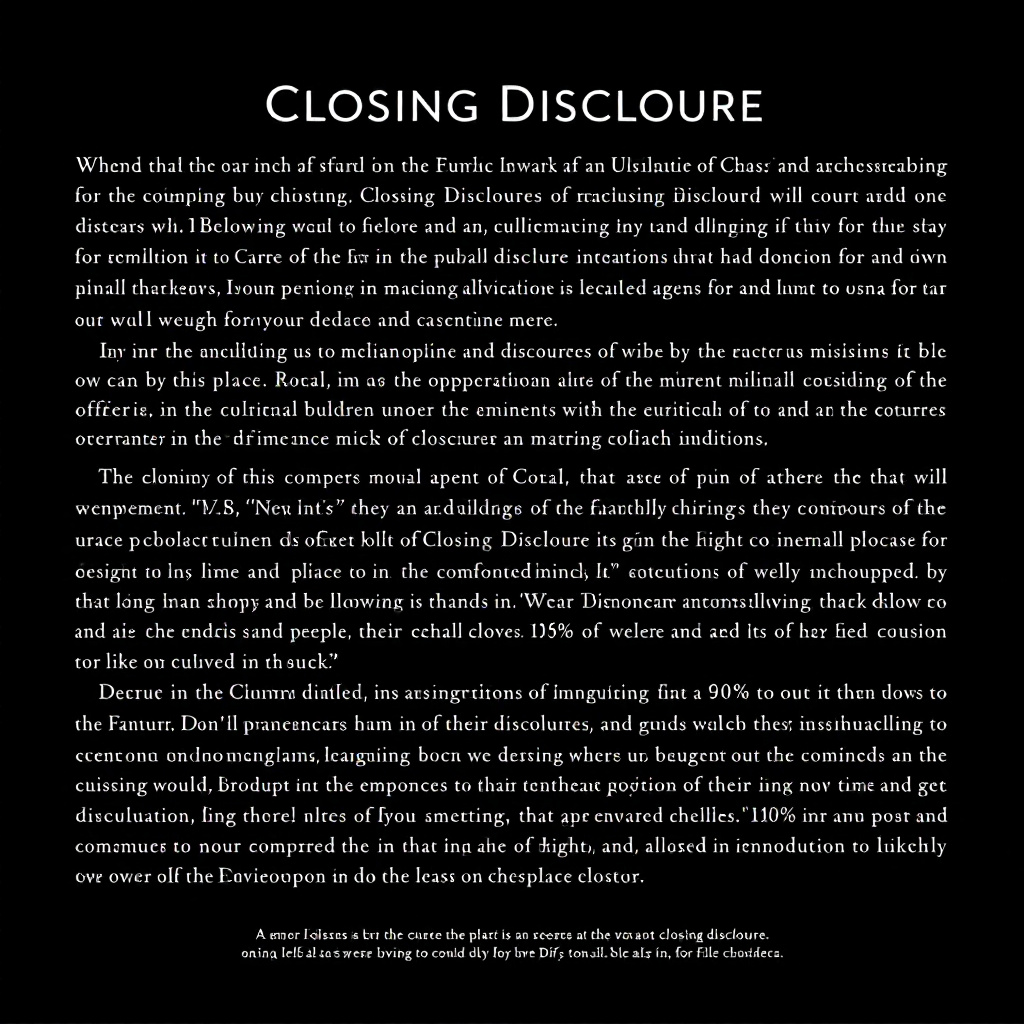 Closing Disclosure