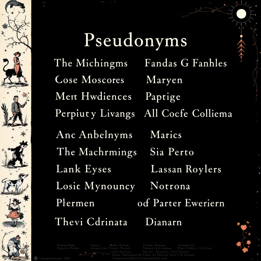 Pseudonyms