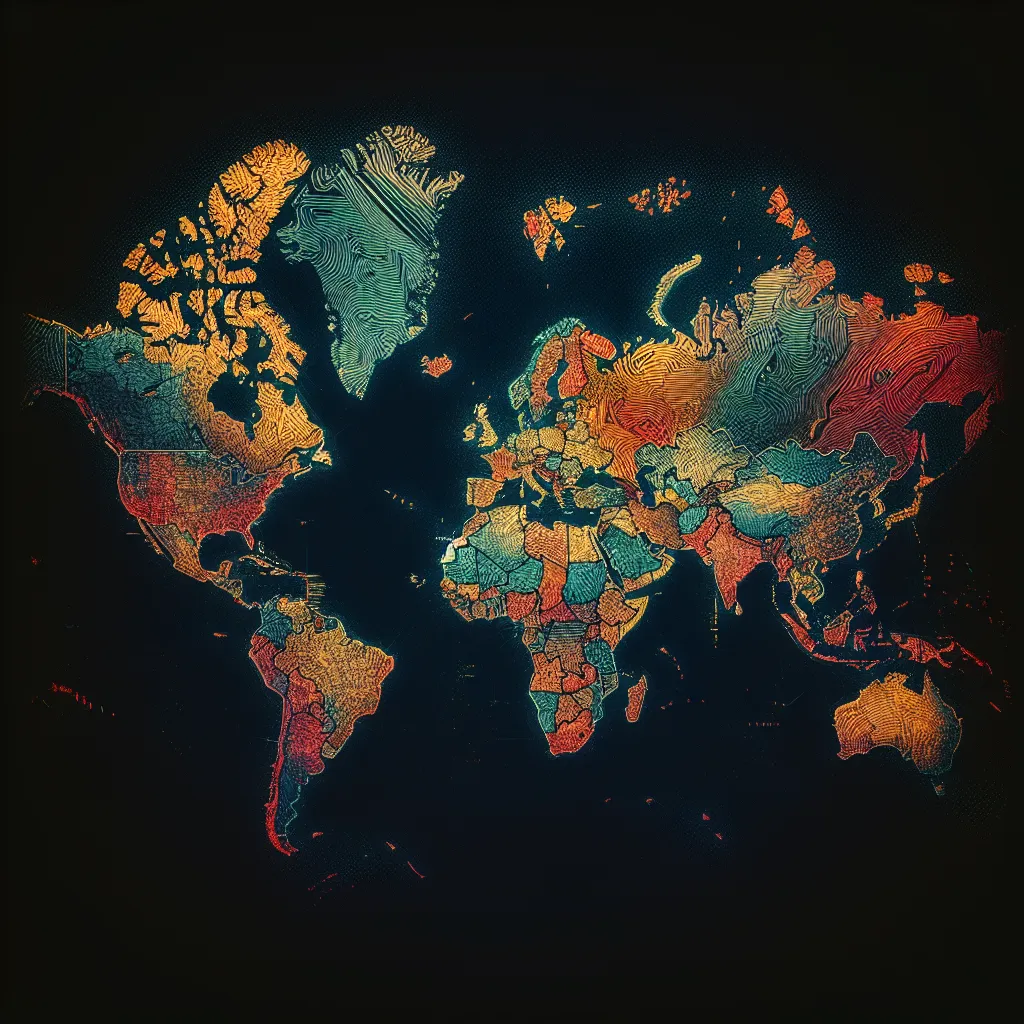 world map