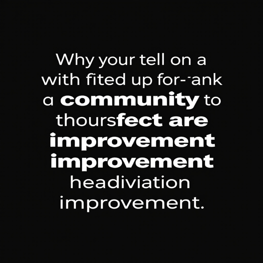 Community Improvement