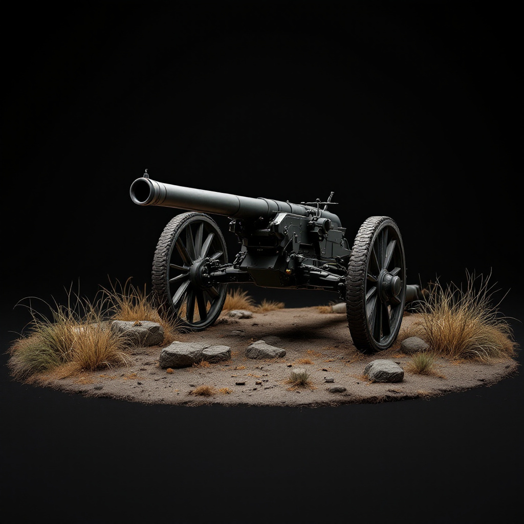 German 77 mm field gun