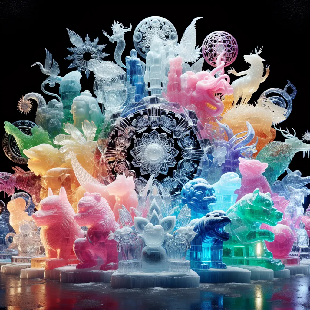 ice sculptures