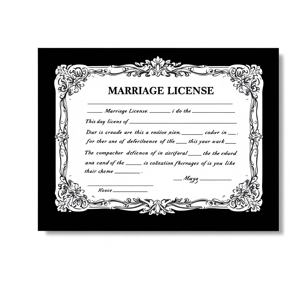 marriage license