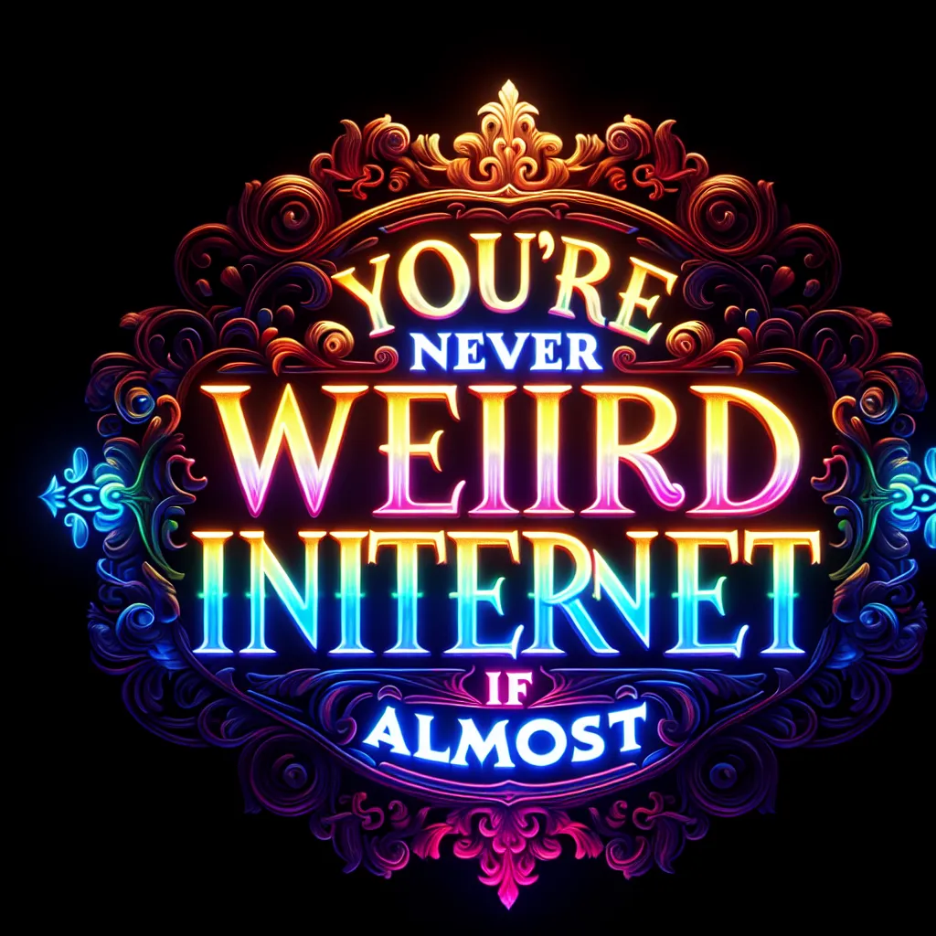 You're Never Weird on the Internet (Almost)