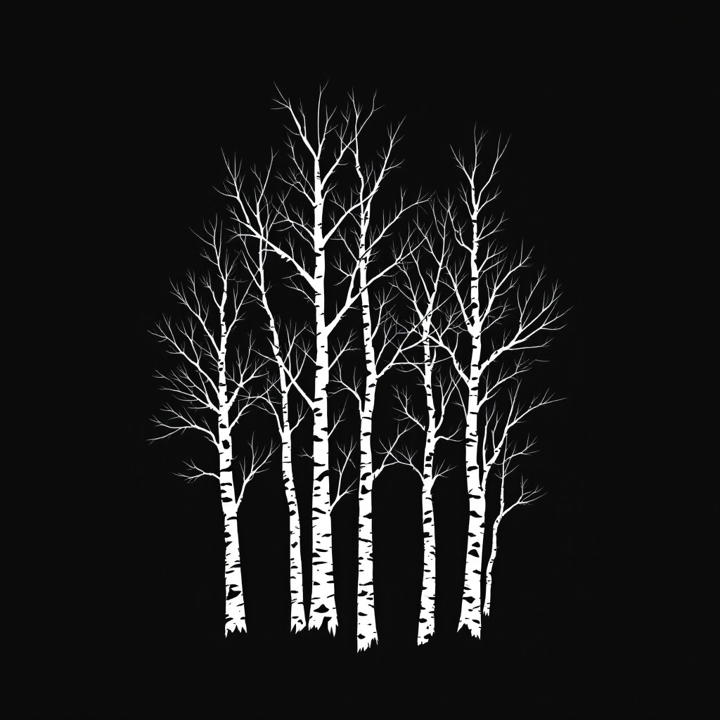 birch trees