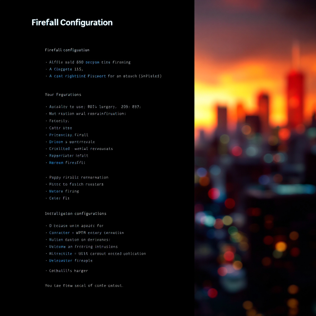 Firewall Configuration