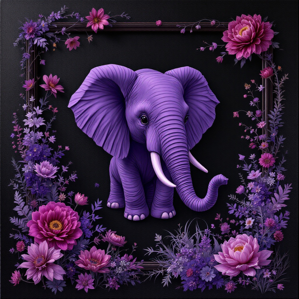 purple elephant