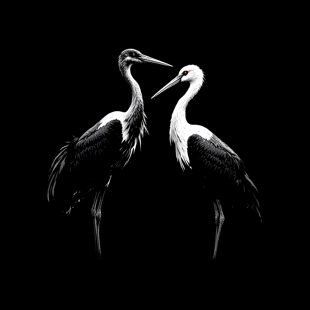 black storks