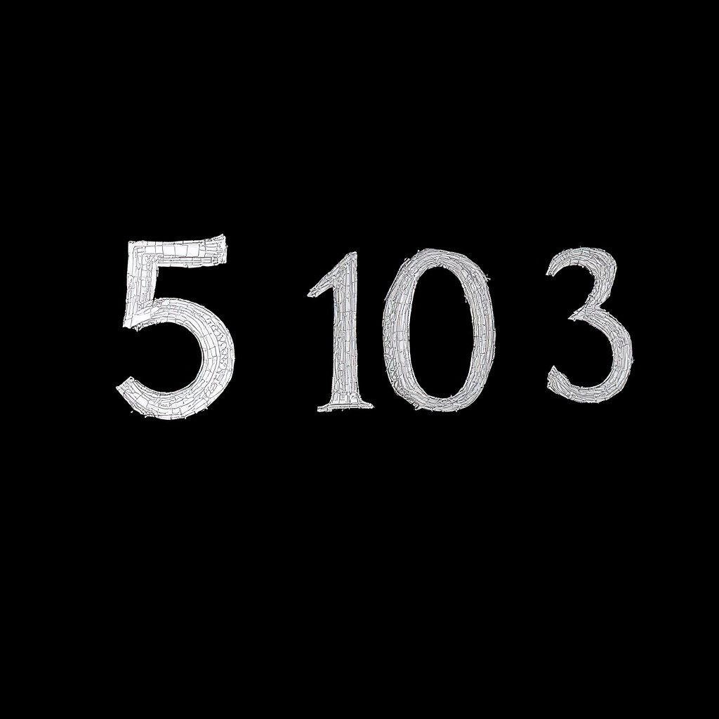 5 × 10^3