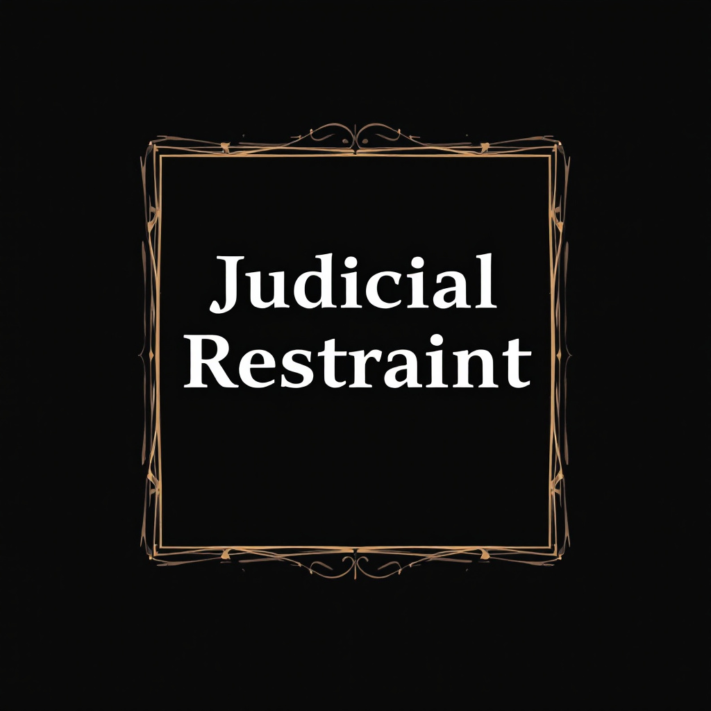 Judicial Restraint