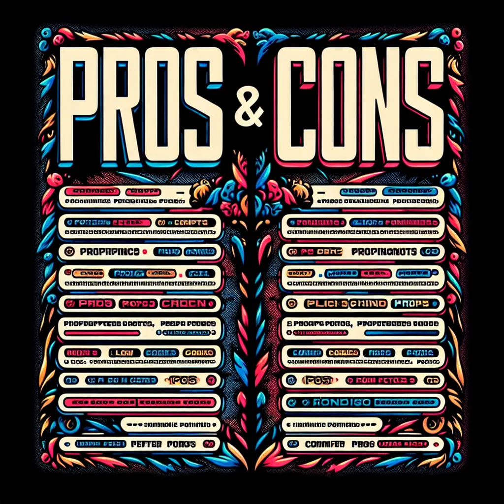 pros and cons lists