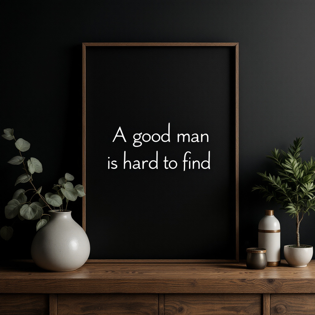 A Good Man Is Hard to Find