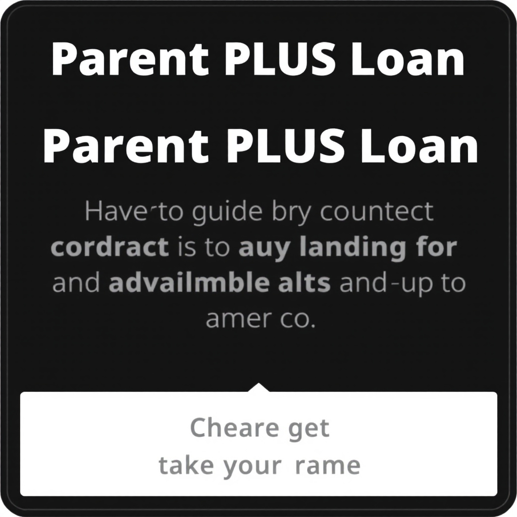 Parent PLUS Loan