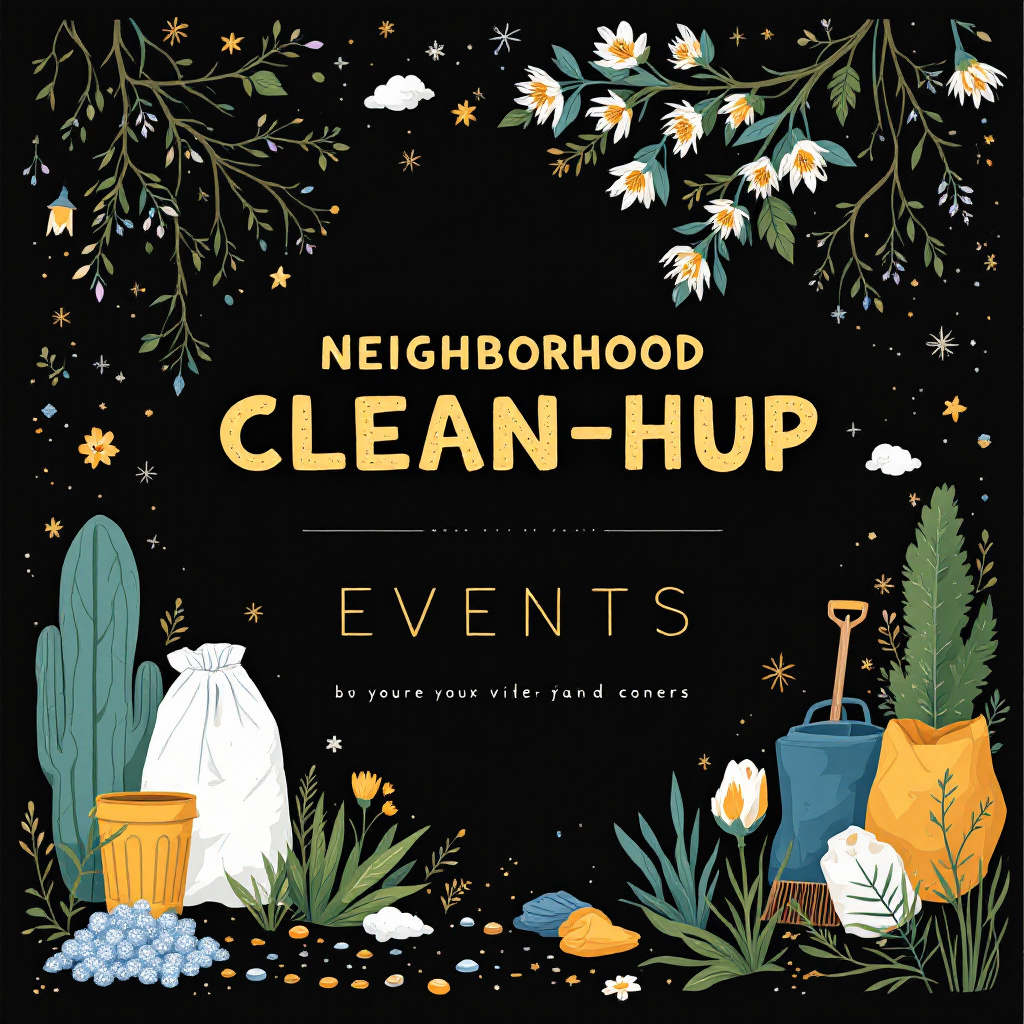 neighborhood clean-up events