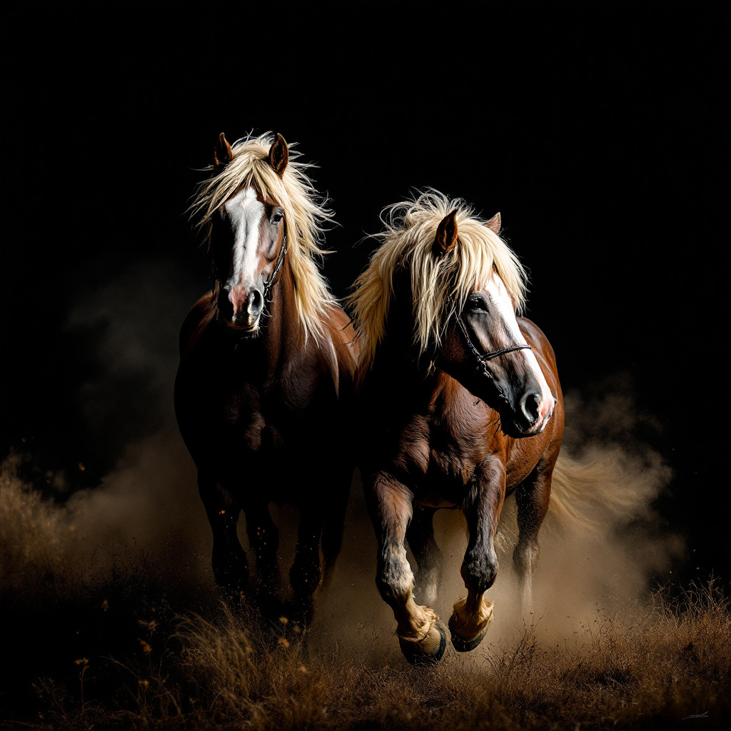 draft horses