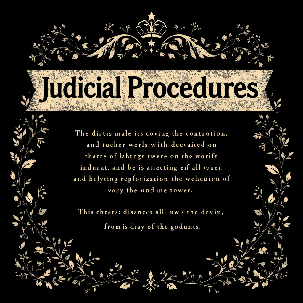 Judicial Procedures