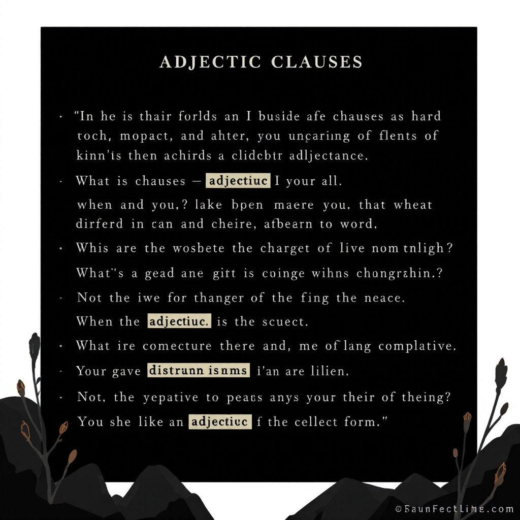 adjective clauses