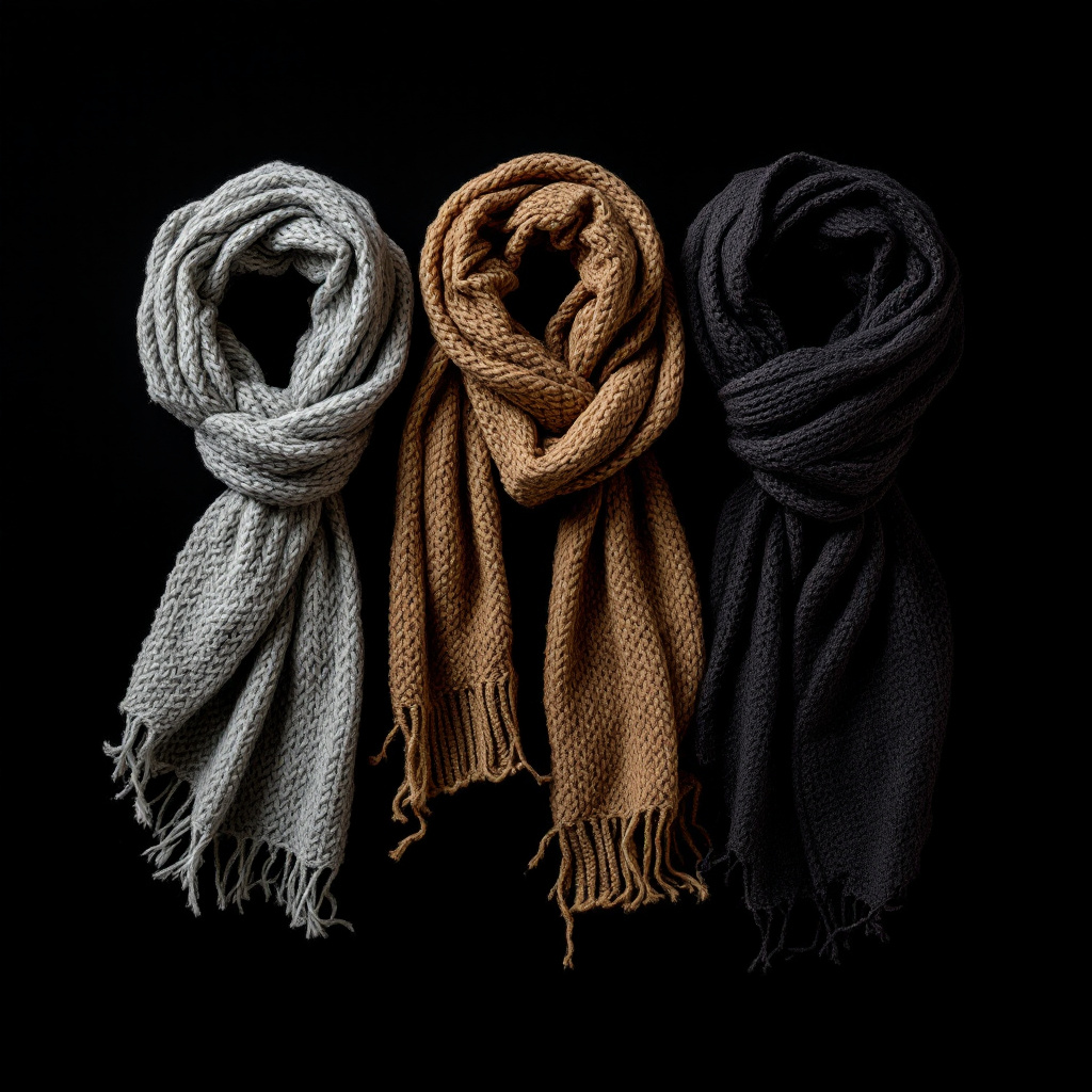 knitted scarves