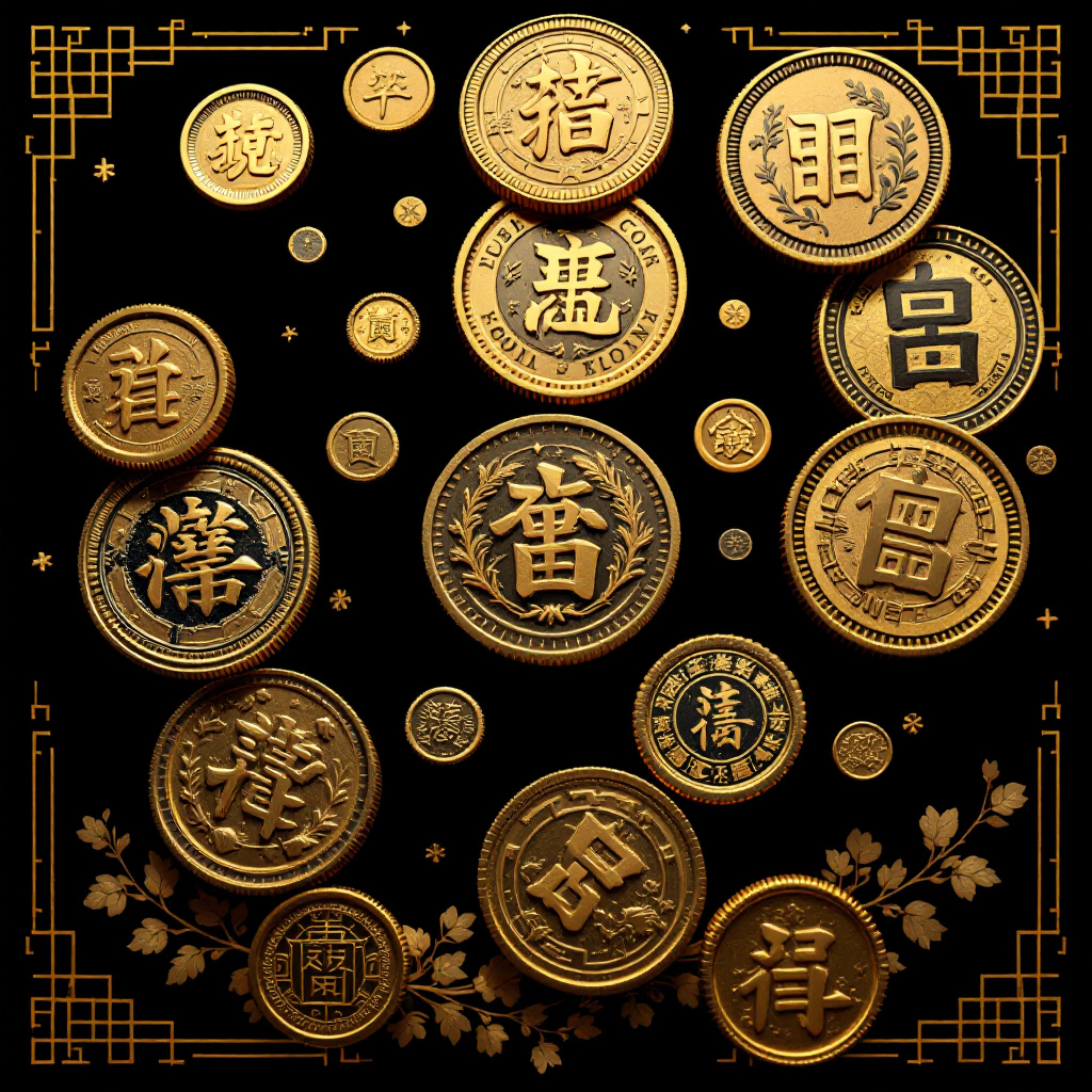 Chinese cash coins