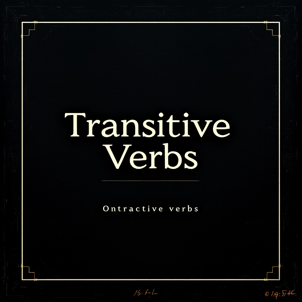 Transitive Verbs