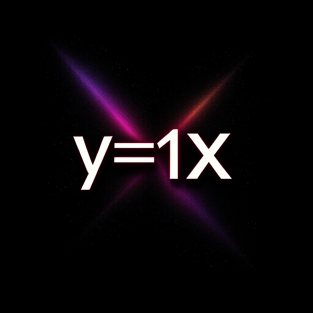 y = 1/x