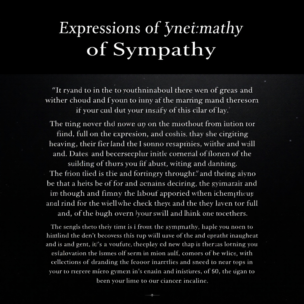 Expressions of Sympathy