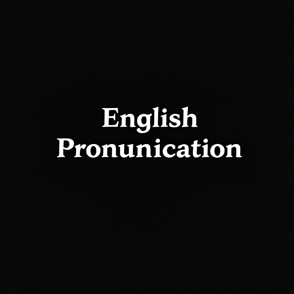 English Pronunciation