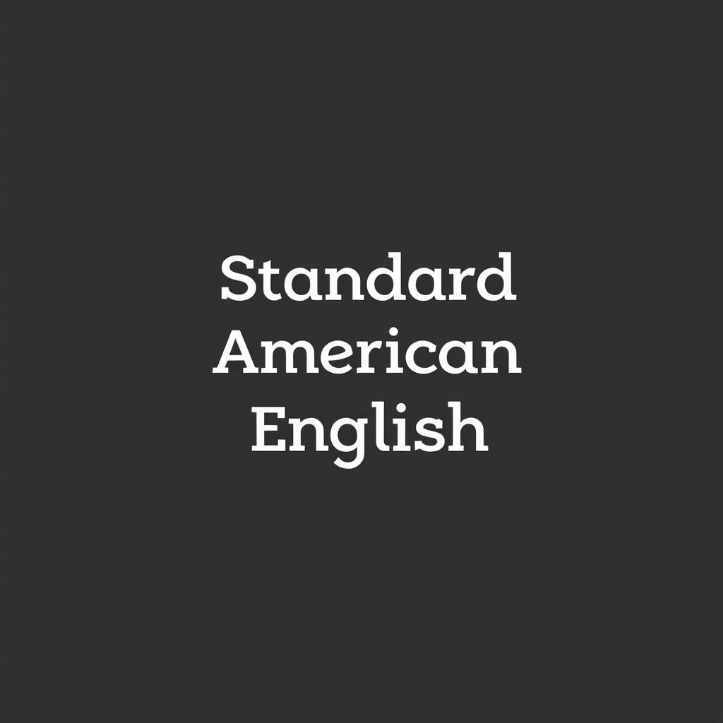 Standard American English