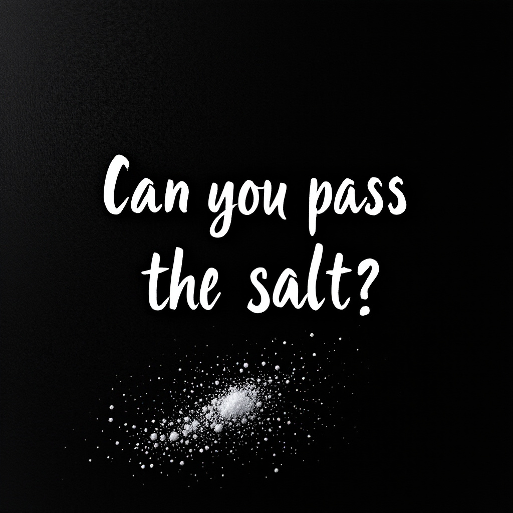 "Can you pass the salt?"