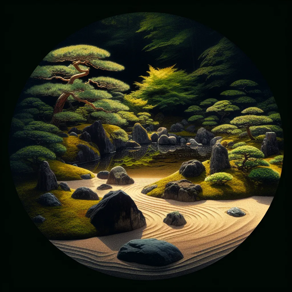 Japanese rock garden