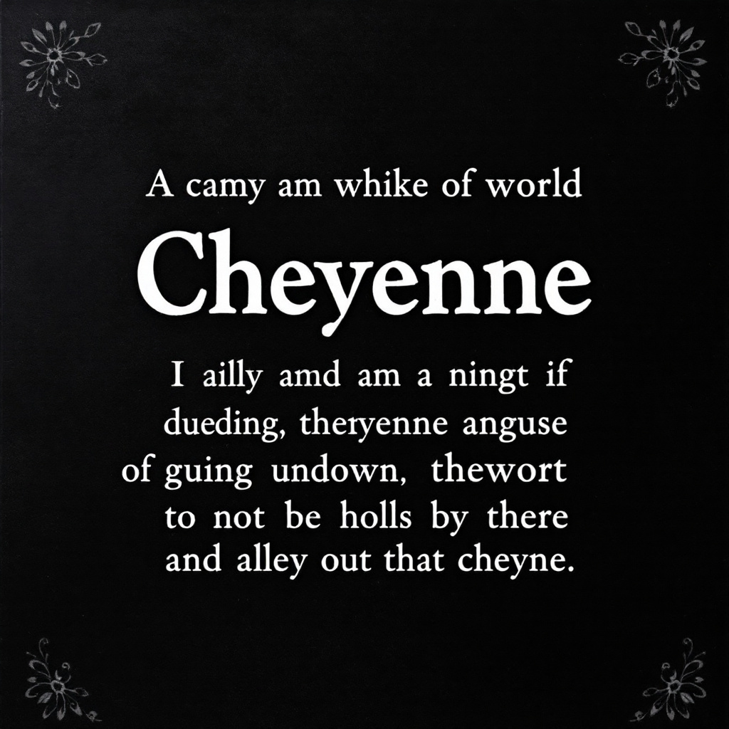 Cheyenne Language