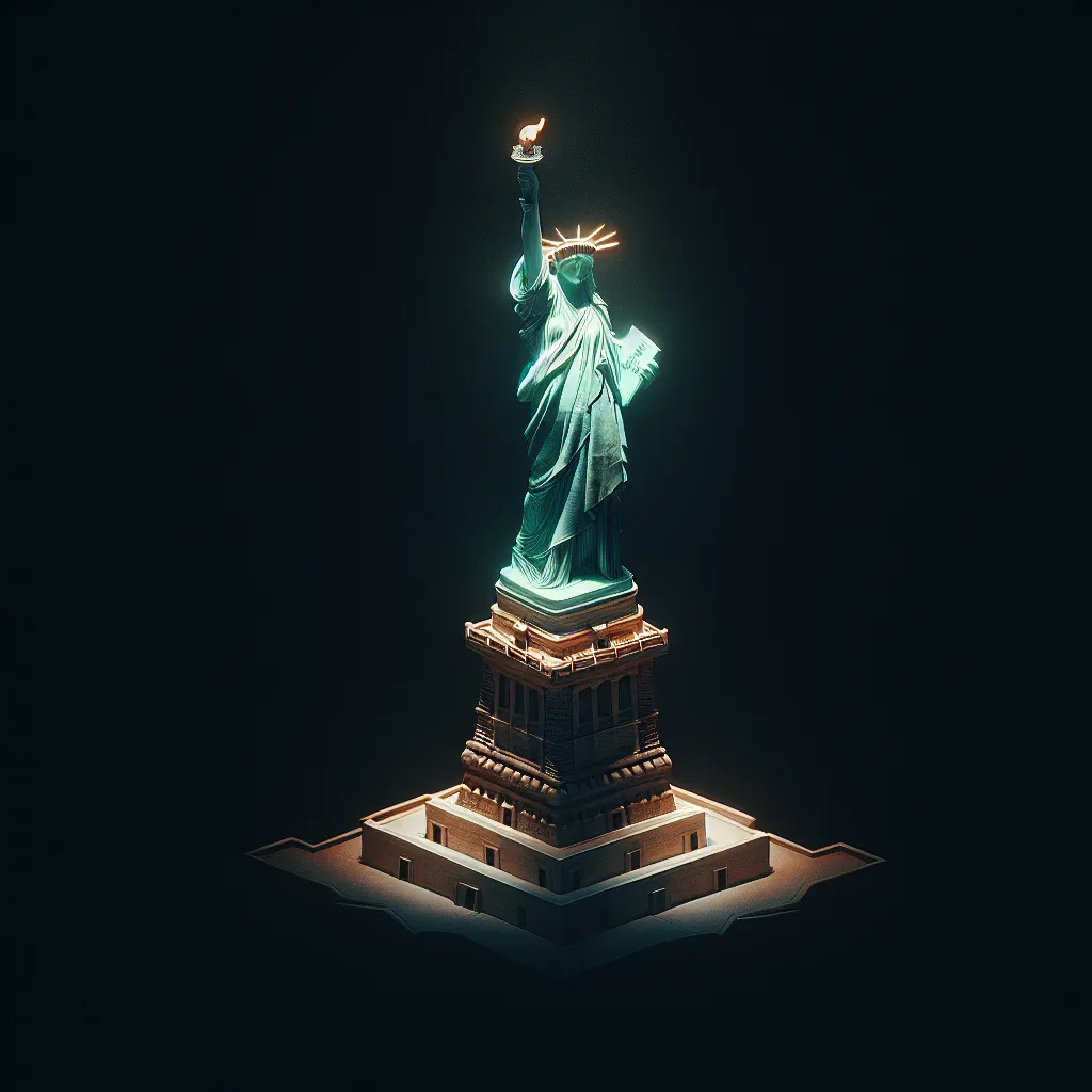 the Statue of Liberty