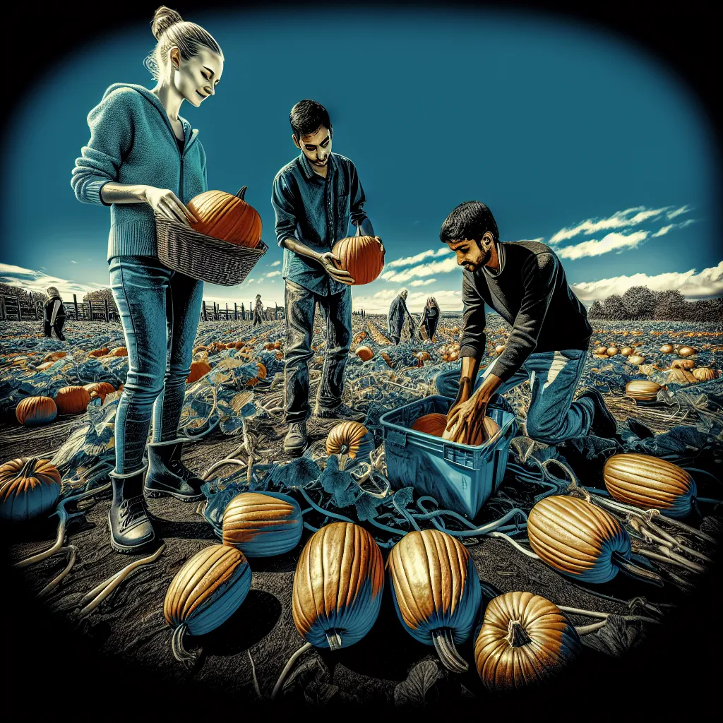 pumpkin picking