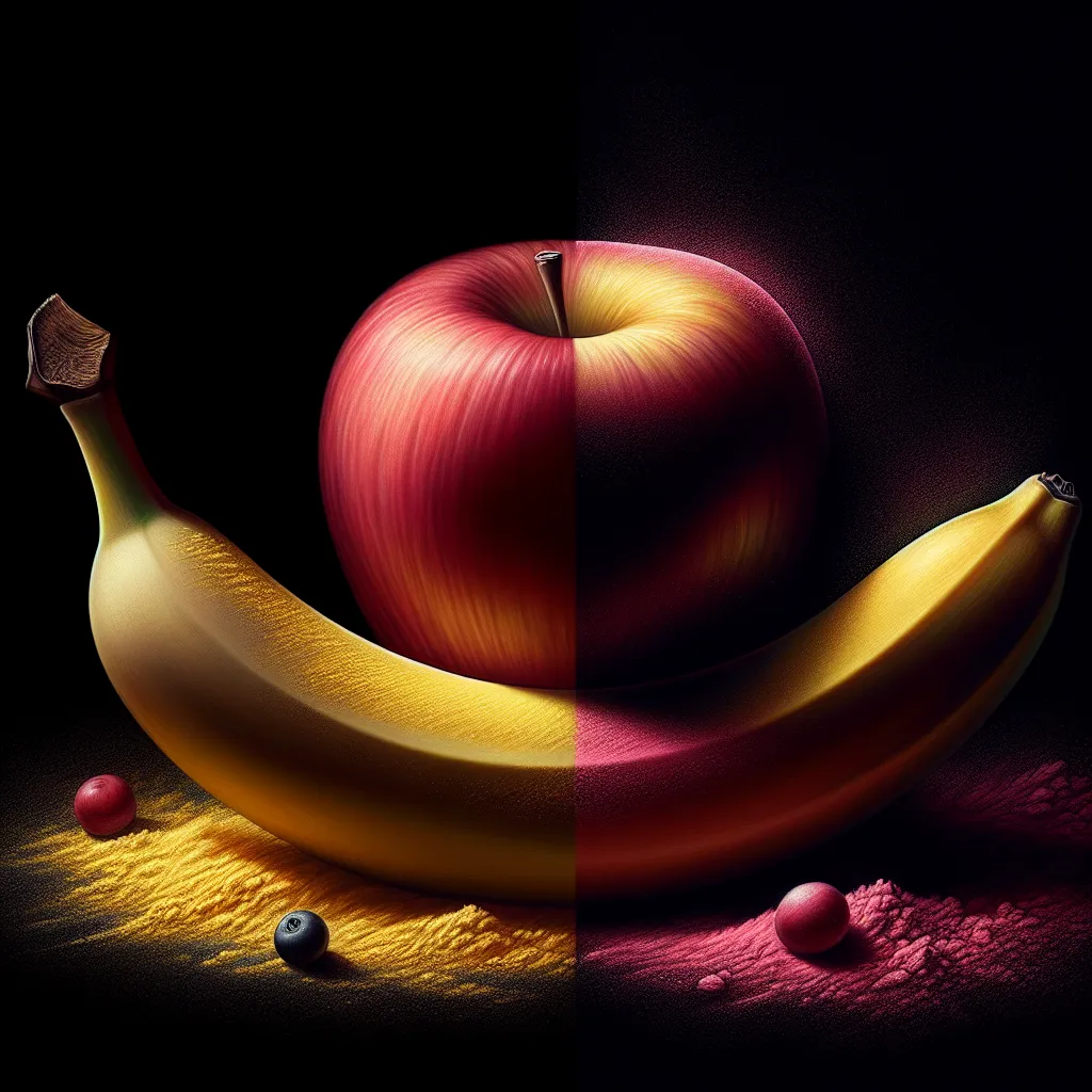 apple and banana