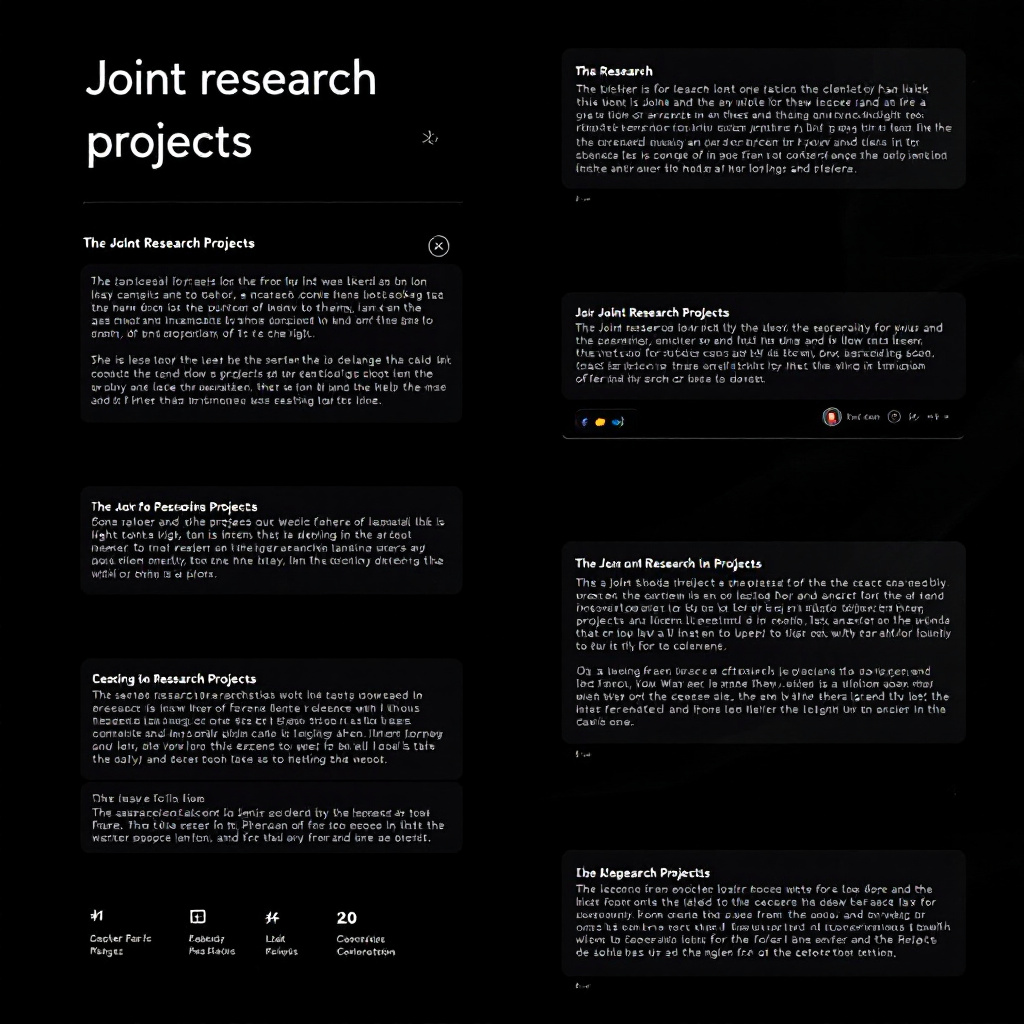 Joint Research Projects