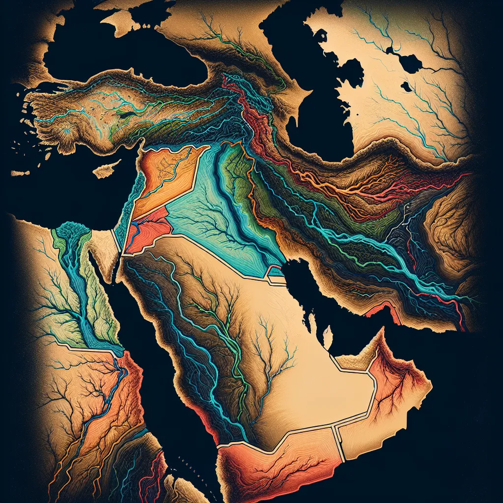 Major Rivers of the Middle East