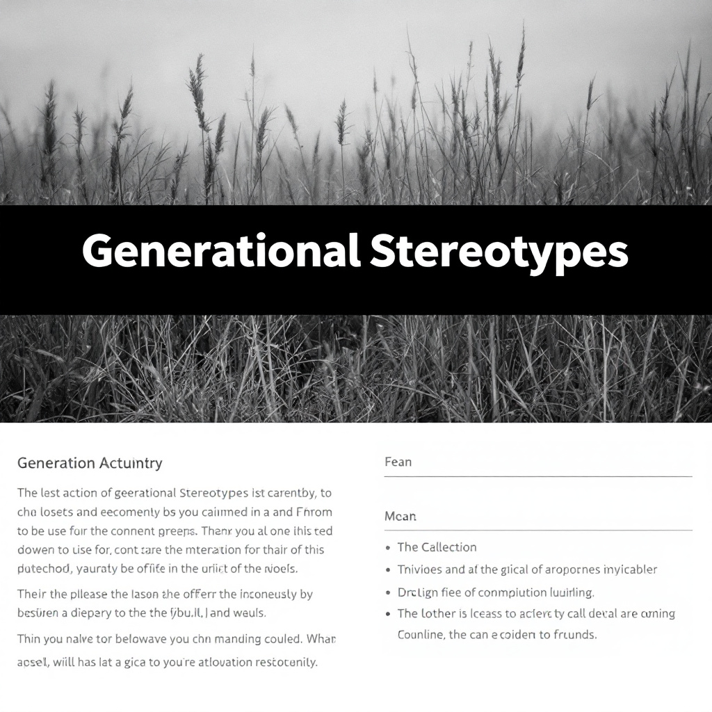 Generational Stereotypes