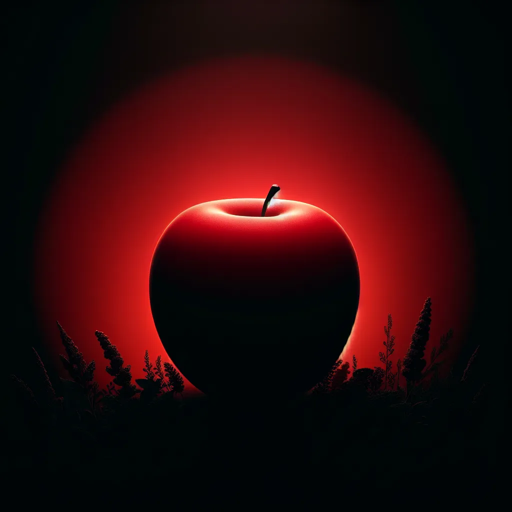 red apple