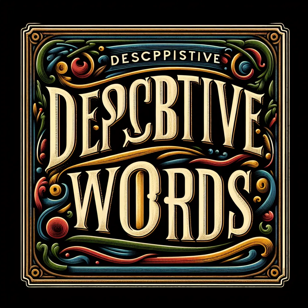 Descriptive Words