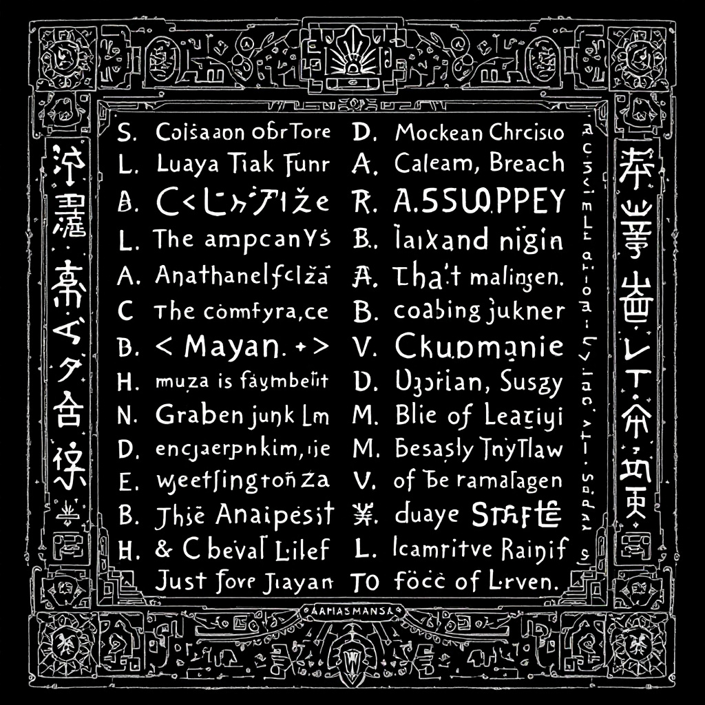 Mayan Scripts