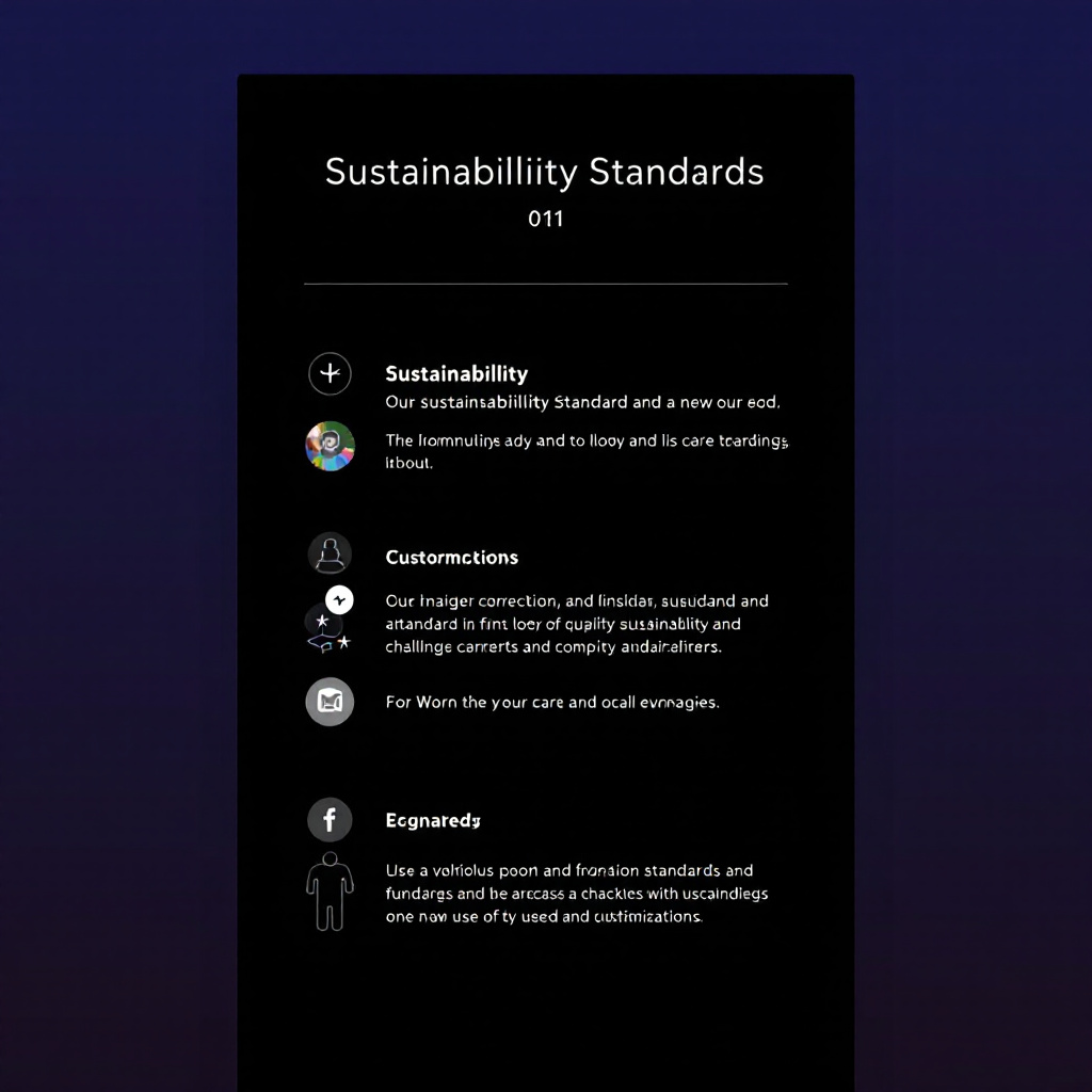 Sustainability Standards