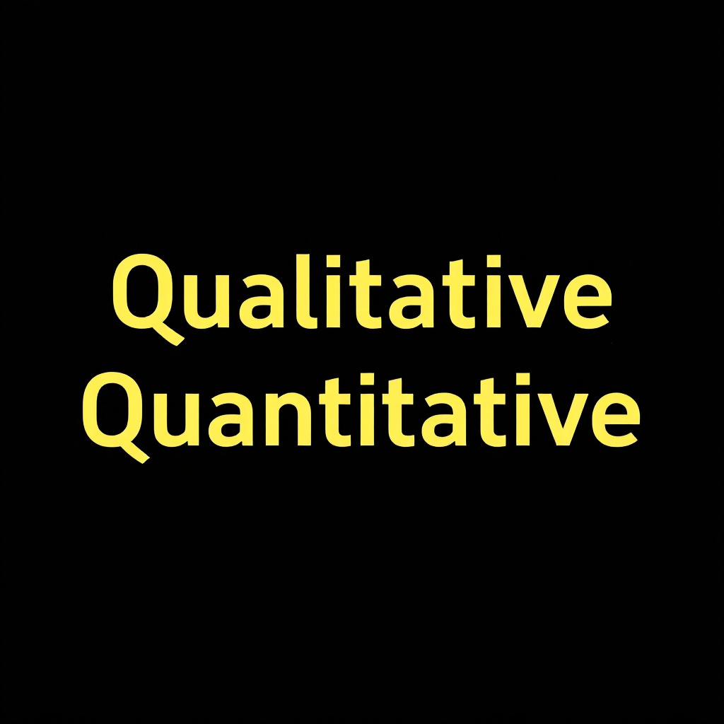 Qualitative and Quantitative