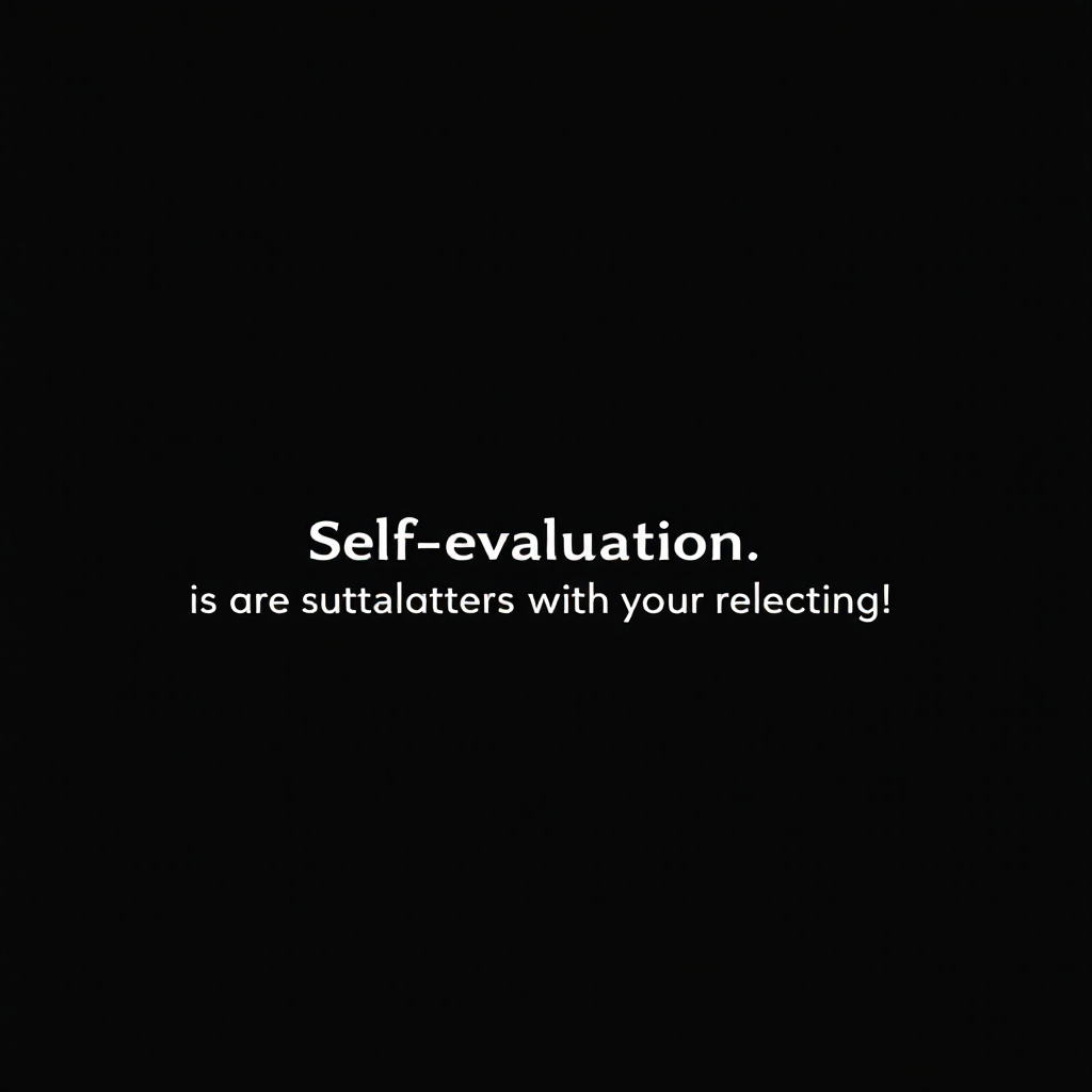 Self-Evaluation