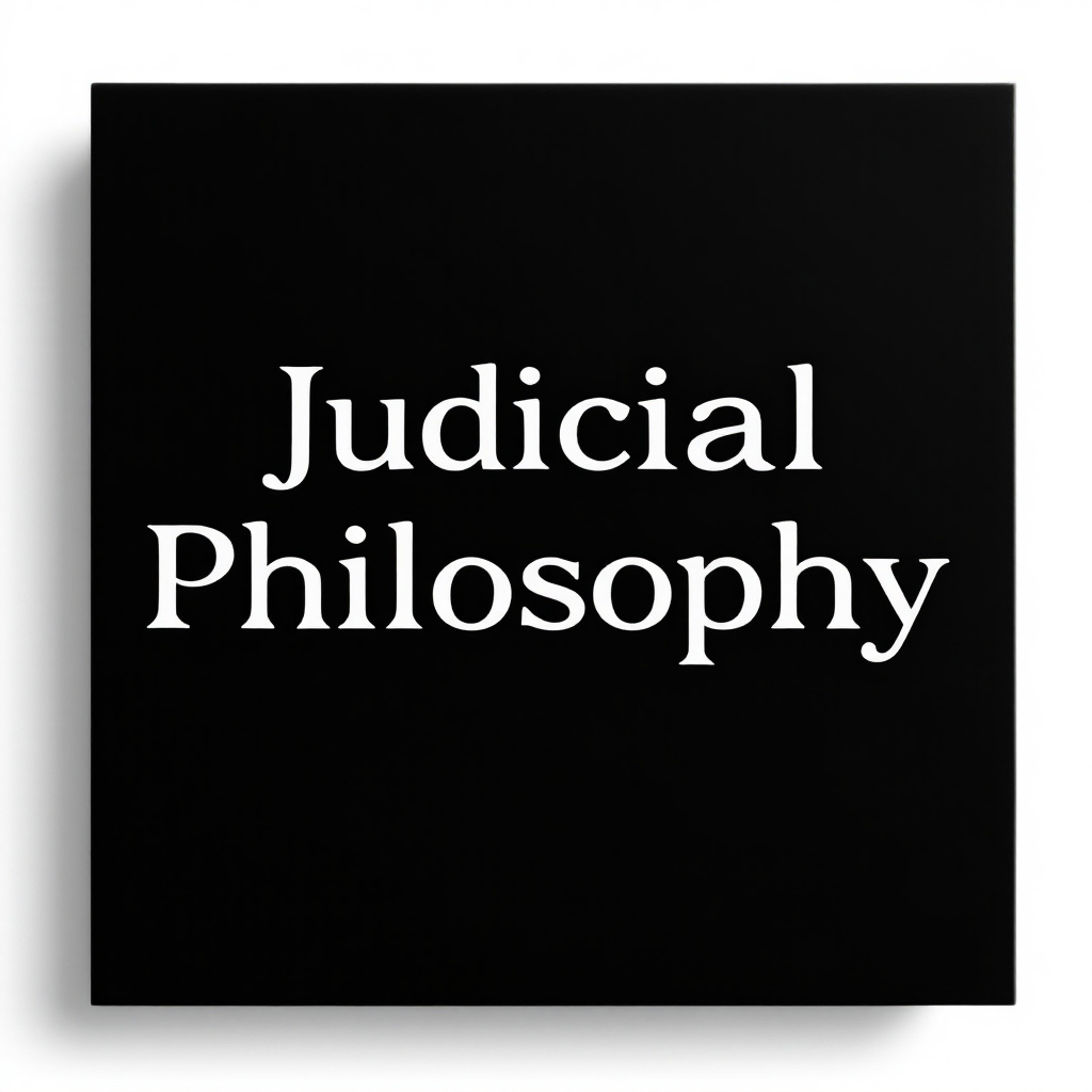 Judicial Philosophy