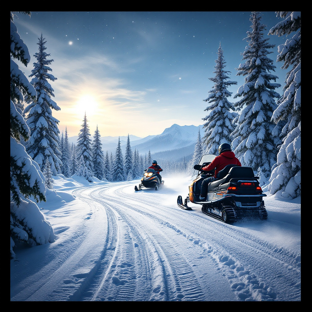 Snowmobiling