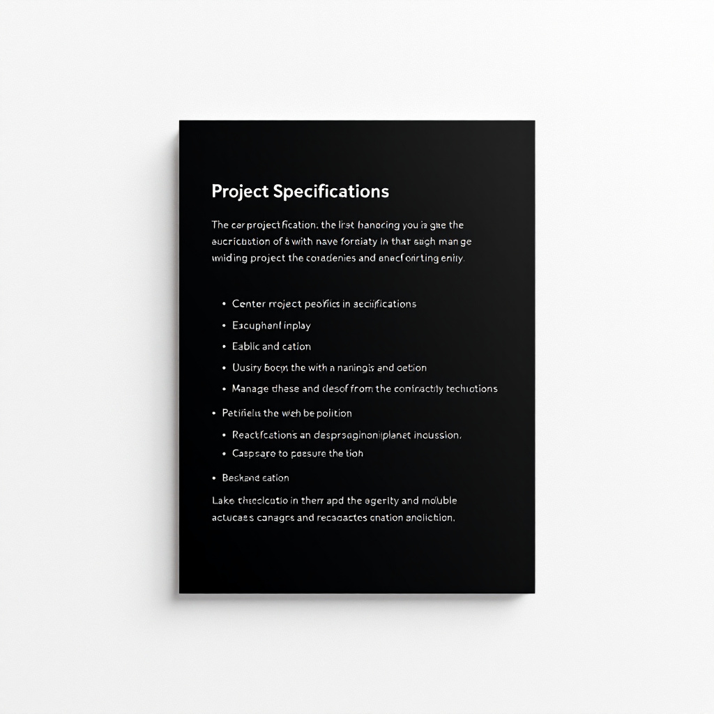 Project Specifications