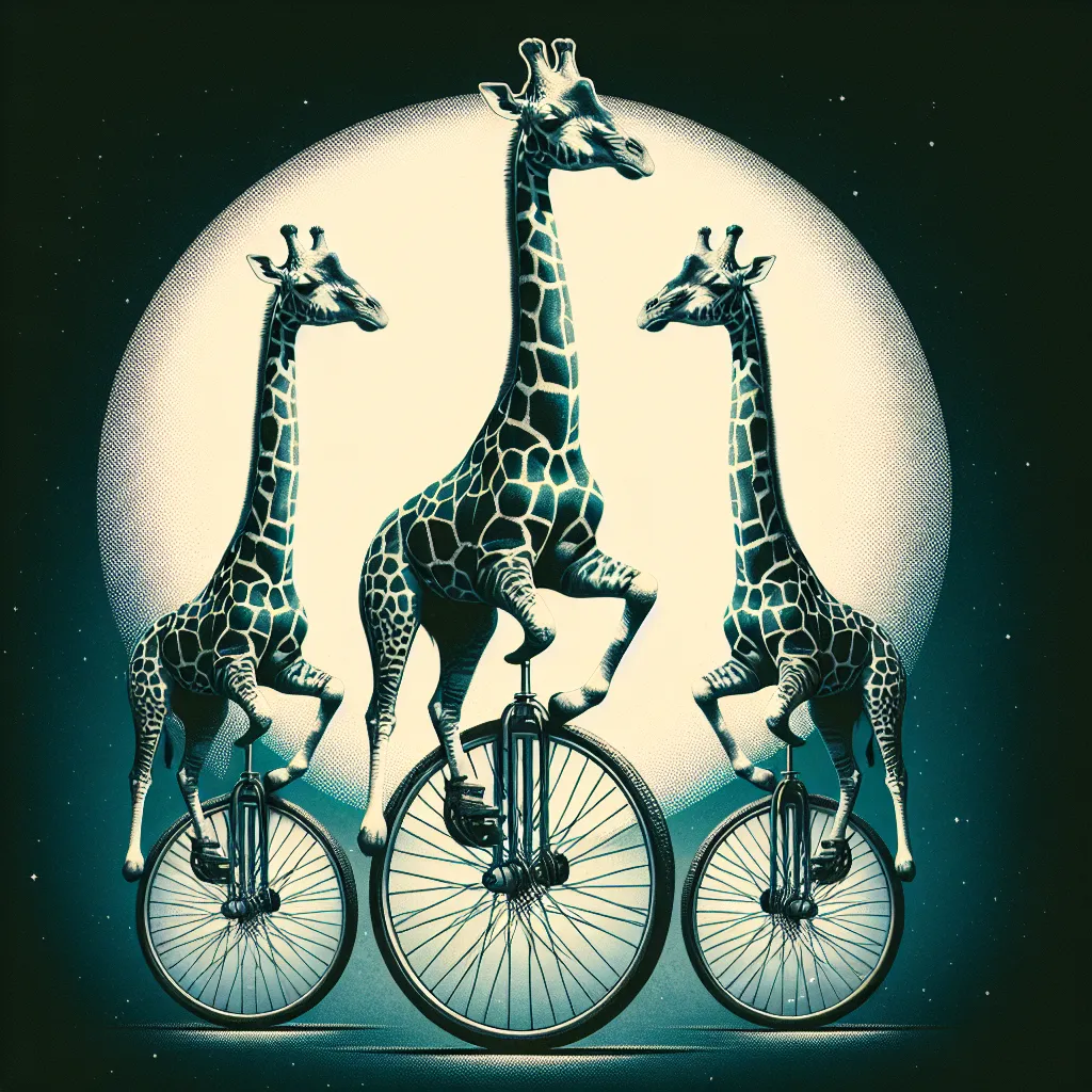 giraffe unicycles