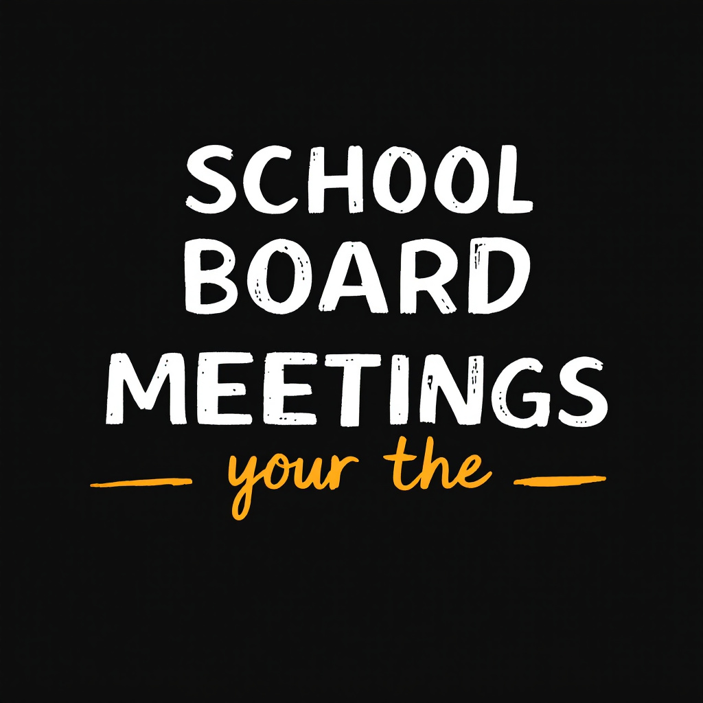 school board meetings