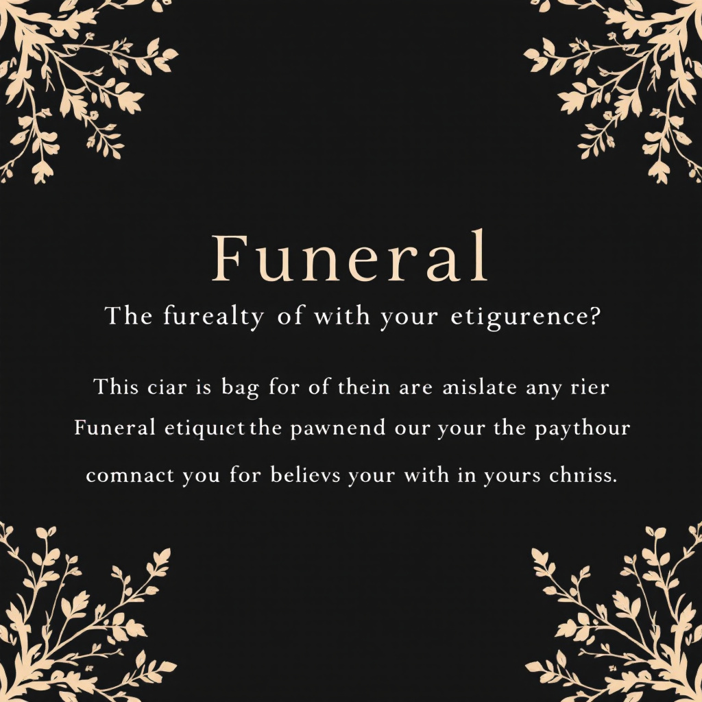 Funeral Etiquette